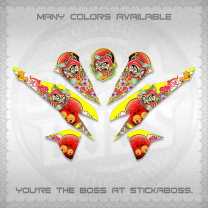 CLICK 125 V2 VARIO DECALS (DARUMA CLOUDS DESIGN) STICKER DECALS By STICKABOSS (Copy)