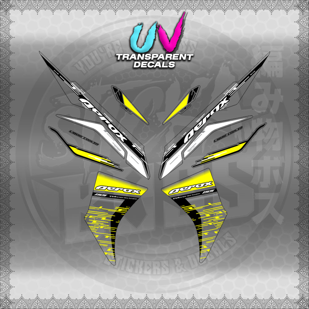 【PREMIUM UV PRINT】TRANSPARENT AEROX V3 ALPHA TURBO INDO (AV3NESTEDMA)【WITH FREEBIES】