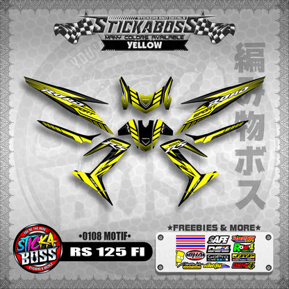 RS 125 FI DECALS ( 0108 MOTIF )【WITH FREEBIES】