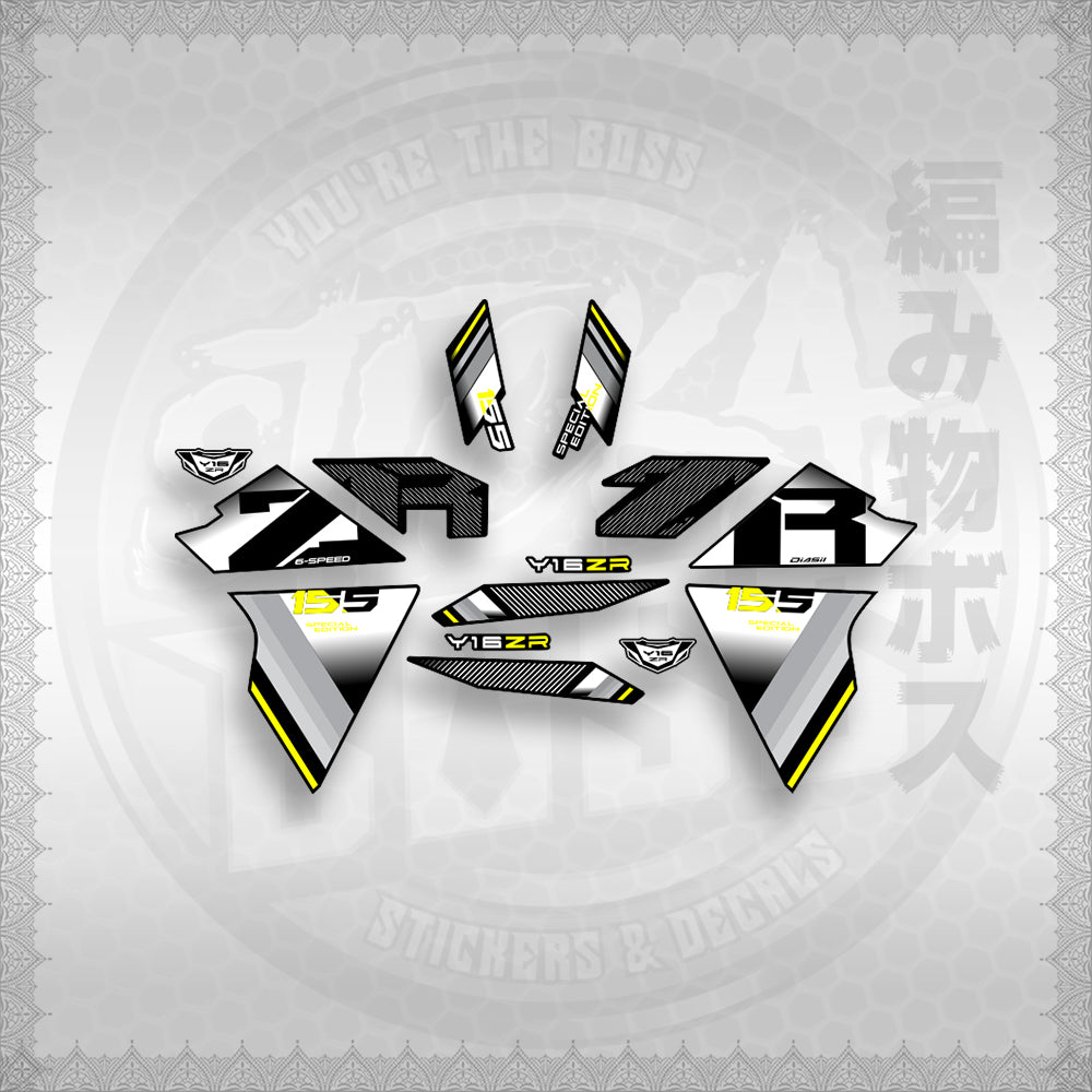 STICKER DECALS for SNIPER 155 (S155Y1SIPH) By STICKABOSS (SOFIE LAMINATED WATERPROOF)