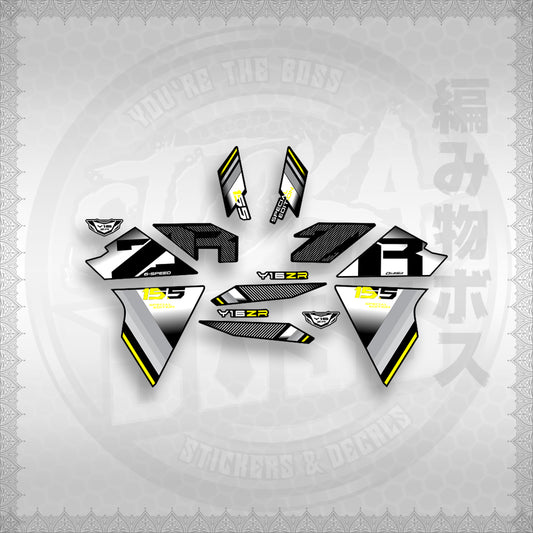 STICKER DECALS for SNIPER 155 (S155Y1SIPH) By STICKABOSS (SOFIE LAMINATED WATERPROOF)