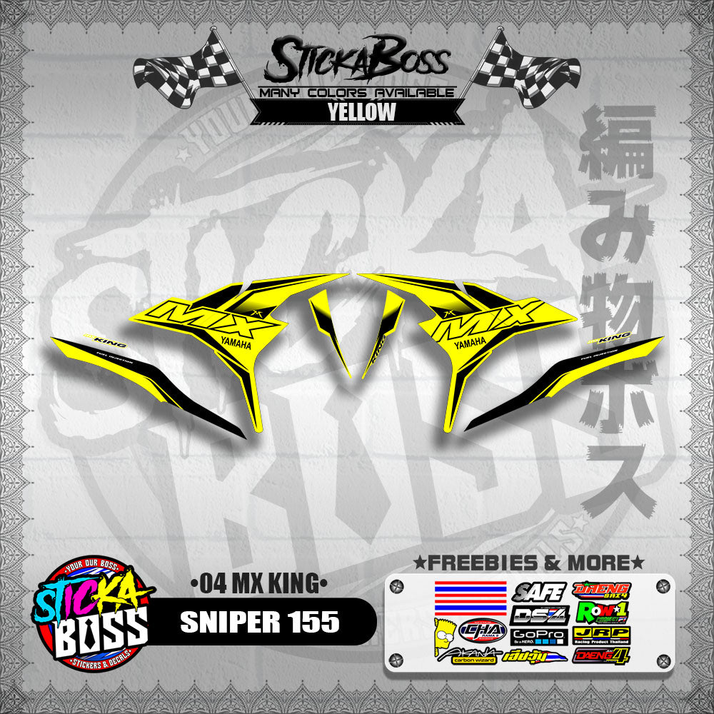 SNIPER 155 DECALS ( 04 MX KING )【WITH FREEBIES】