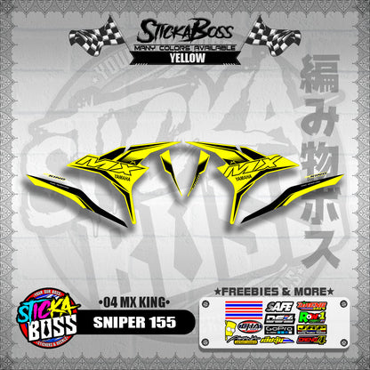 SNIPER 155 DECALS ( 04 MX KING )【WITH FREEBIES】