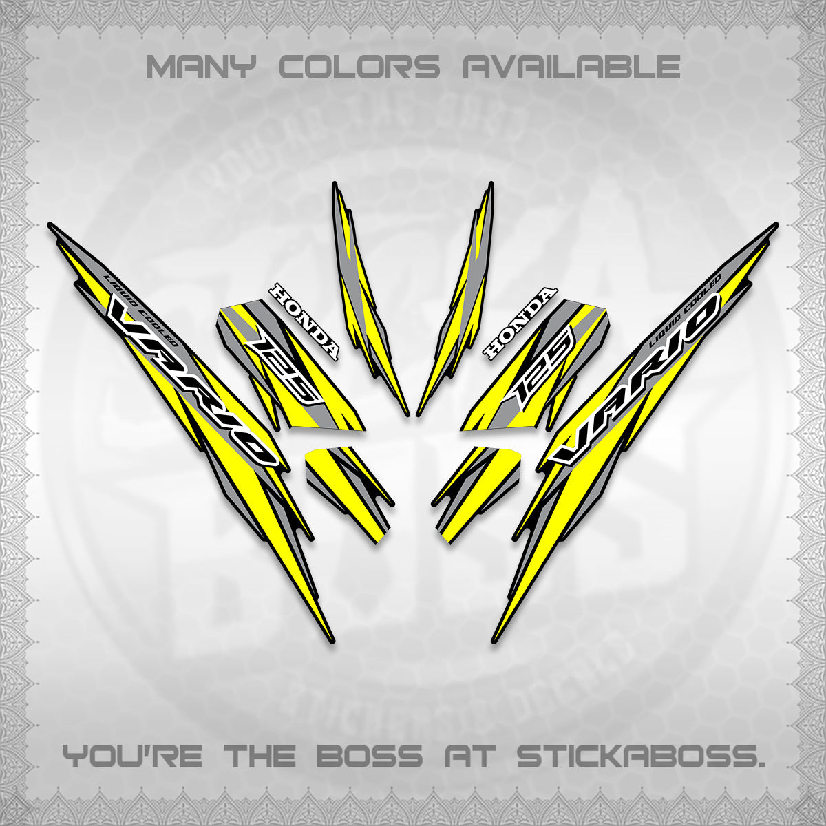 CLICK 125 V3 INDO DECALS (2024 SV 22-A1 STYLE) STICKER KITS By STICKABOSS