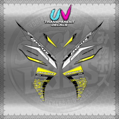 【PREMIUM UV PRINT】TRANSPARENT AEROX V3 ALPHA TURBO INDO (AV3NESTEDMA)【WITH FREEBIES】