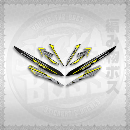 STICKER DECALS for AEROX 155 V1 (NESPGR) By STICKABOSS (SOFIE LAMINATED WATERPROOF)
