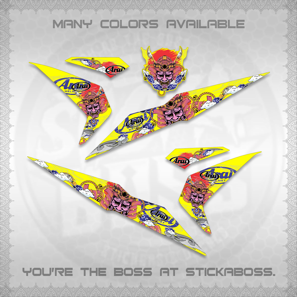 BEAT FI V2 INDO DECALS (2026 NEW SAMURAI MOTIF) STICKER KITS BY STICKABOSS