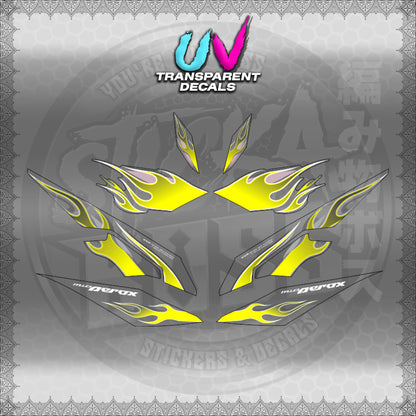 【PREMIUM UV PRINT】TRANSPARENT AEROX V3 ALPHA TURBO (AV3LEFIMO) 【WITH FREEBIES】