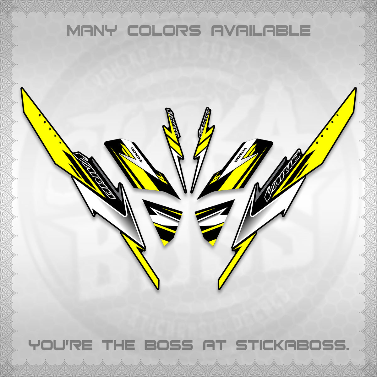 CLICK 125 V3 VARIO DECALS (2023 CUSTOM STYLE 01) STICKER KITS By STICKABOSS