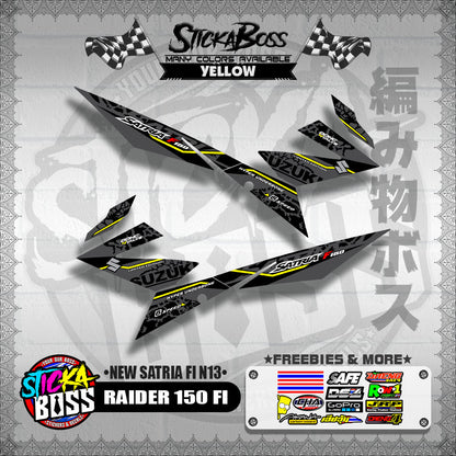 RAIDER 150 FI DECALS ( NEW SATRIA FI N13 )【WITH FREEBIES】