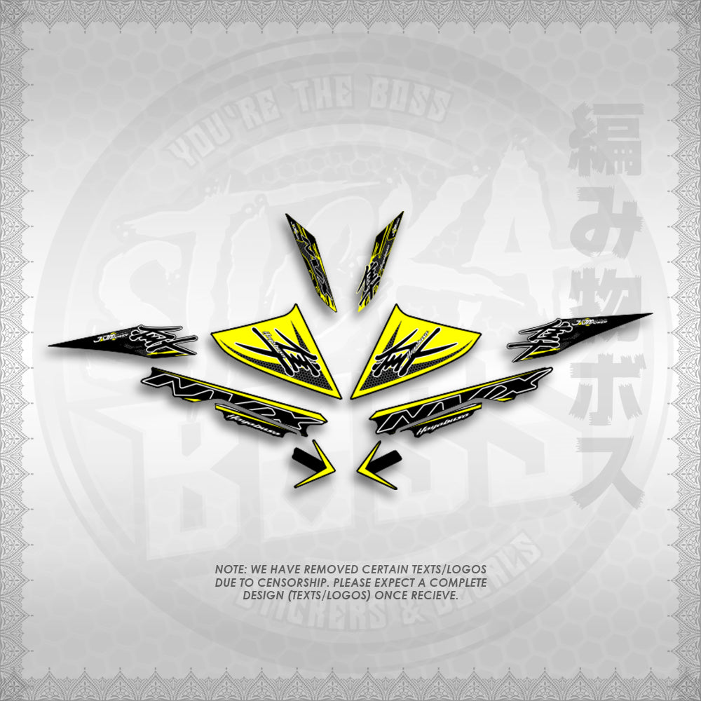 STICKER DECALS for AEROX V3 ALPHA TURBO (AV3HAHO) By STICKABOSS (SOFIE LAMINATED WATERPROOF)