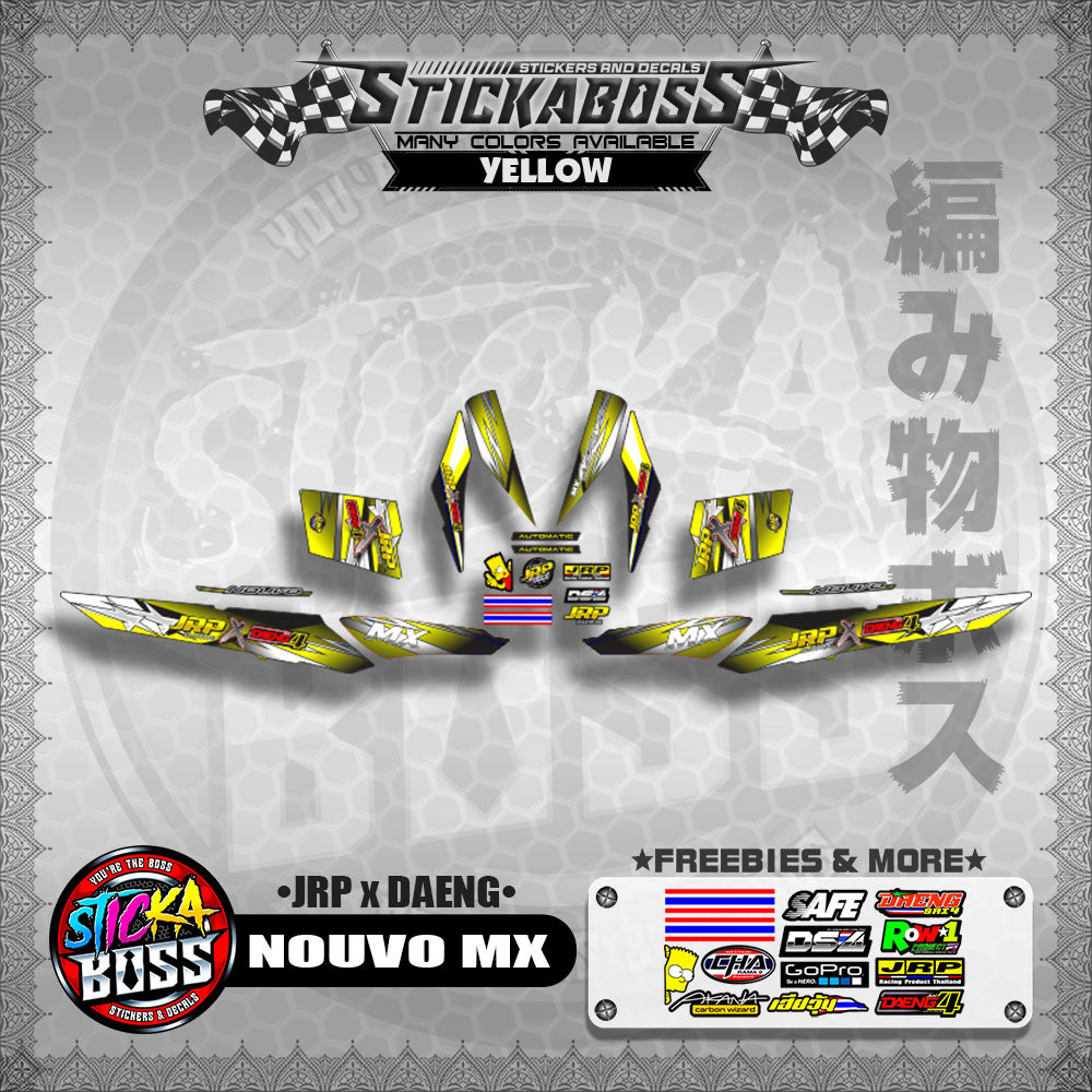 NOUVO MX Decals ( JRP x DAENG )【WITH FREEBIES】