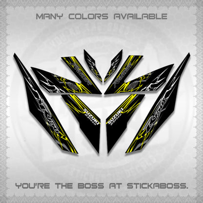 RAIDER 150 Fi DECALS (2026 CUSTOM LIGHTNING)STICKER DECALS By STICKABOSS