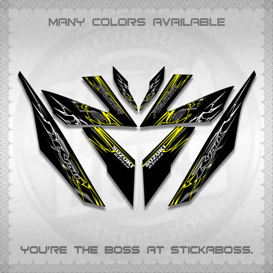 RAIDER 150 Fi DECALS (2026 CUSTOM LIGHTNING)STICKER DECALS By STICKABOSS