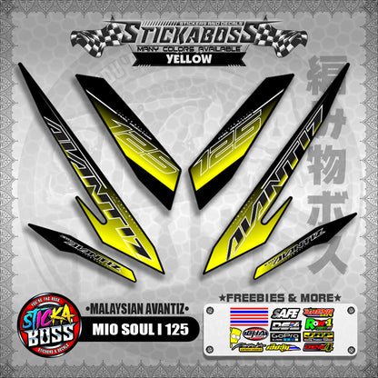 MIO SOUL I 125 STICKER DECALS ( MALAYSIAN AVANTIZ )【WITH FREEBIES】