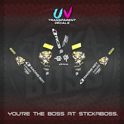 CLICK V2 UV TRANSPARENT DECALS (2026 RACE ZOMBIE DESIGN)STICKER DECALS By STICKABOSS