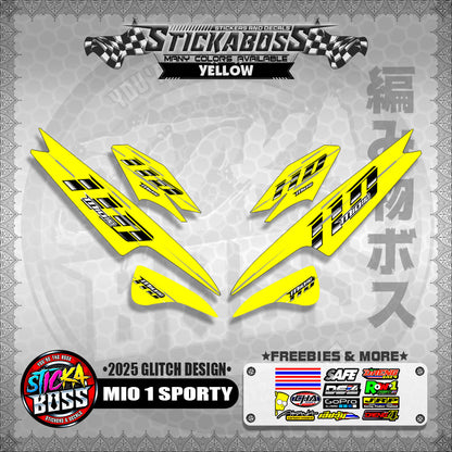 MIO 1/SPORTY/ SMILE STICKER DECALS ( 2025 GLITCH DESIGN )【WITH FREEBIES】