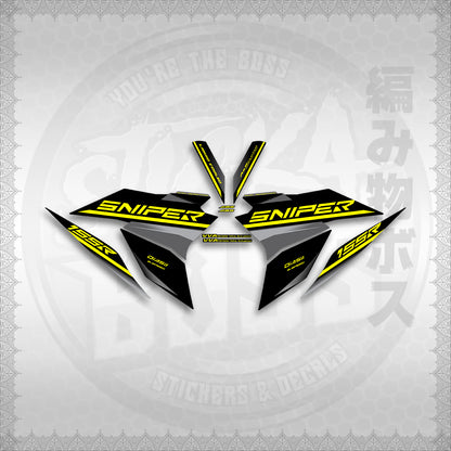 STICKER DECALS for SNIPER 155 (20PHSTDE) By STICKABOSS (SOFIE LAMINATED WATERPROOF)