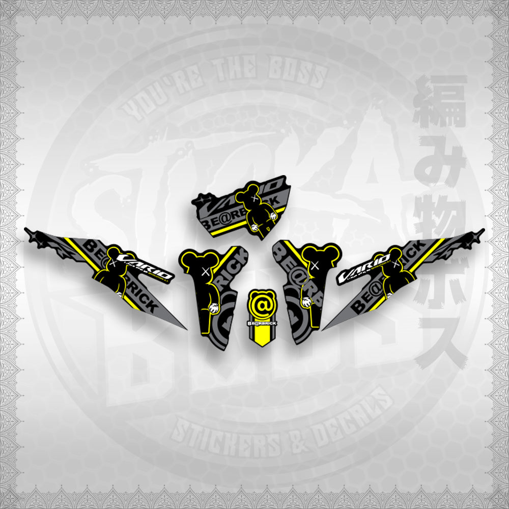 CLICK V2 INDO CONCEPT ( VARIO BEAR BRICK ) STICKER DECALS By STICKABOSS