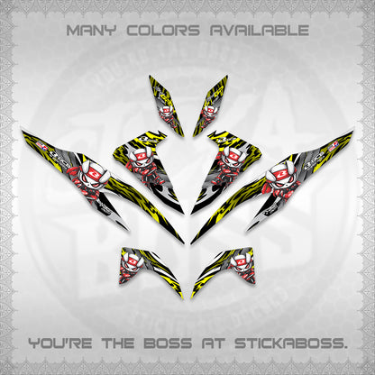 CLICK 125 V2 DECALS (2026 NEW RCB 2.0 DESIGN) STICKER KITS BY STICKABOSS