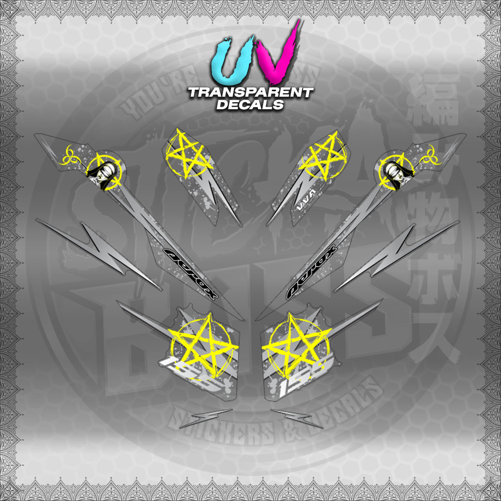 【PREMIUM UV PRINT】TRANSPARENT AEROX V3 ALPHA TURBO INDO (AV3STLASA)【WITH FREEBIES】