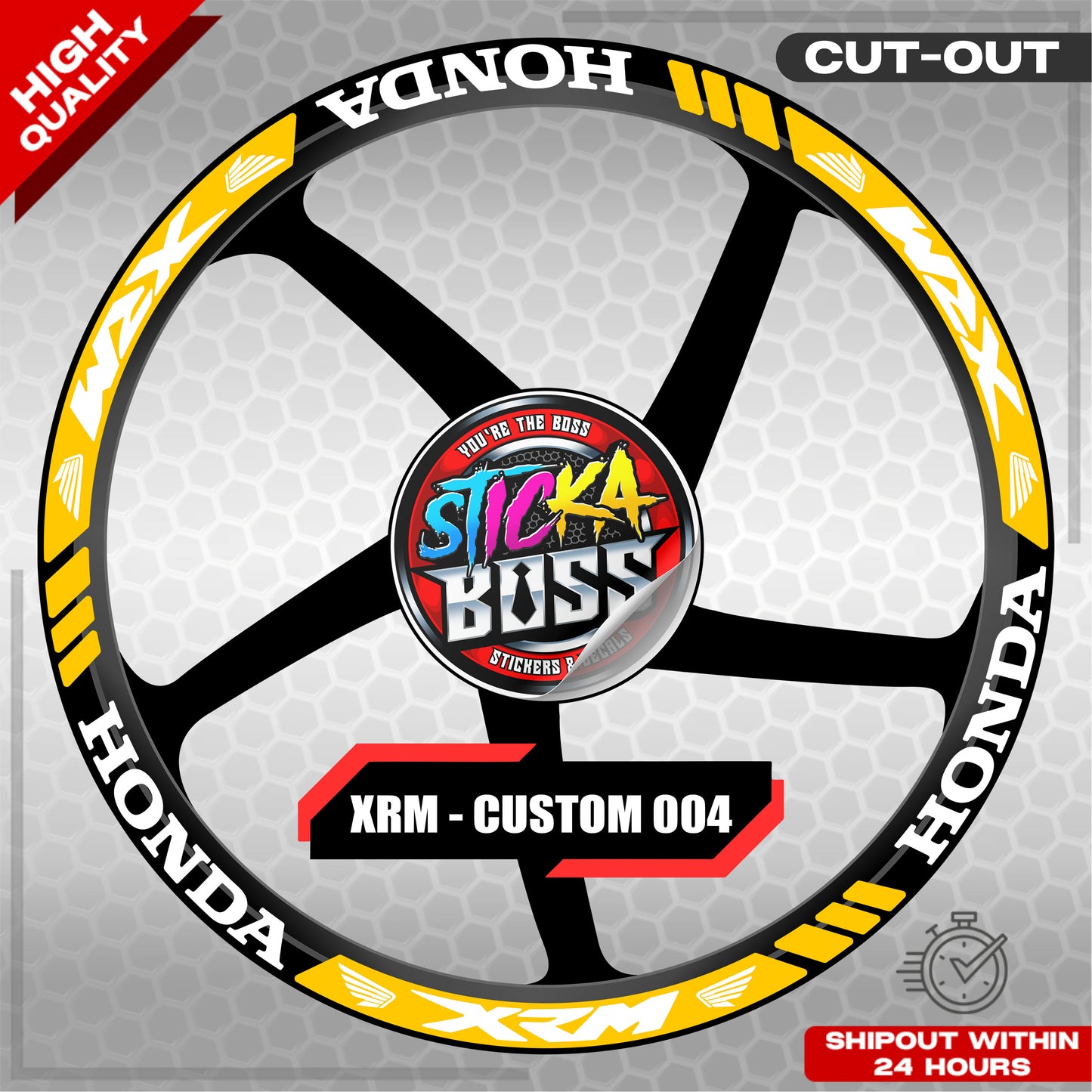 XRM MAG STICKER SET ( 2 MAGS ) - CUSTOM 004 | VINYL WATERPROOF CUT-OUT DECALS