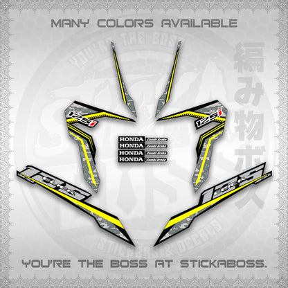 CLICK 125 V3 VIETNAM CONCEPT ( BARCODE STYLE ) STICKER DECALS By STICKABOSS
