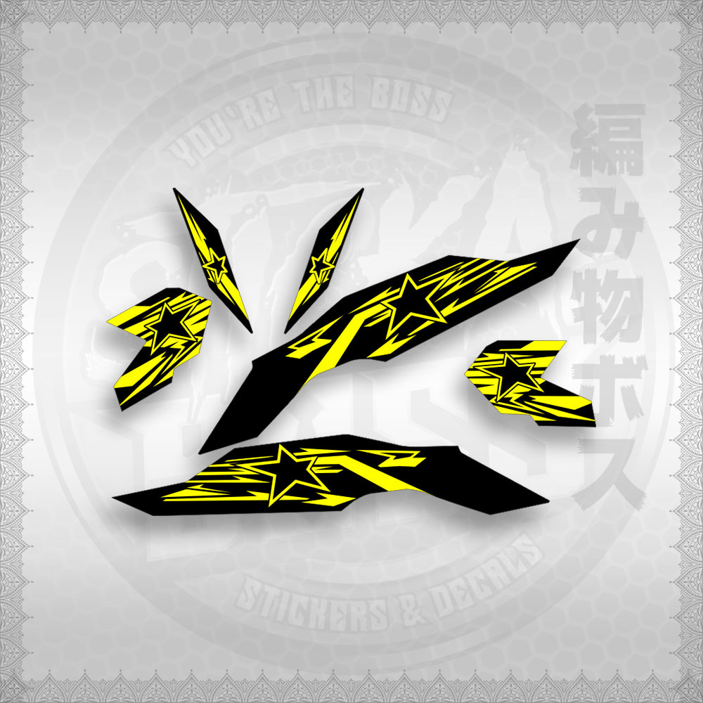 STICKER DECALS for CLICK V3 (CV3VRSTST) By STICKABOSS (SOFIE LAMINATED WATERPROOF)
