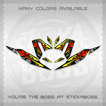 CLICK 125 V4 DECALS (2026 ARAI STAR RACING DESIGN) STICKER DECALS By STICKABOSS