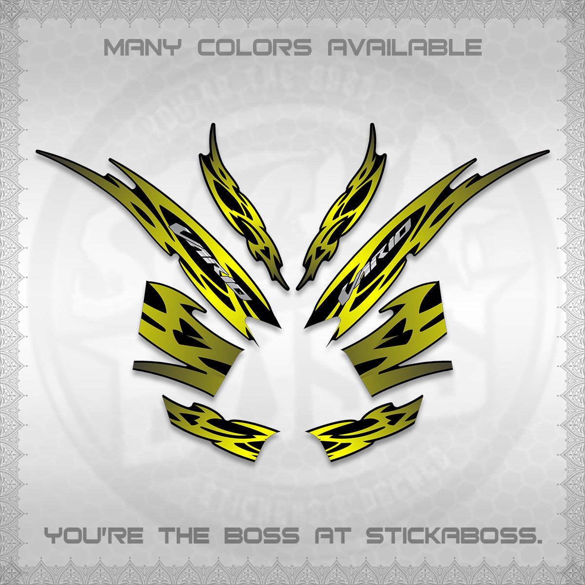 CLICK 125 V2 INDO STRIPING DECALS (2026 NUSANTARA MOTIF) STICKER DECALS By STICKABOSS