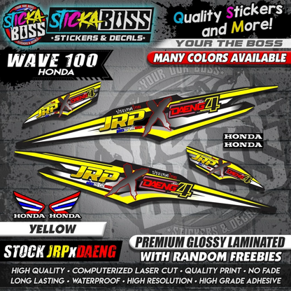 HONDA WAVE 100 Thai Decals ( Stock JRP x DAENG )【WITH FREEBIES】
