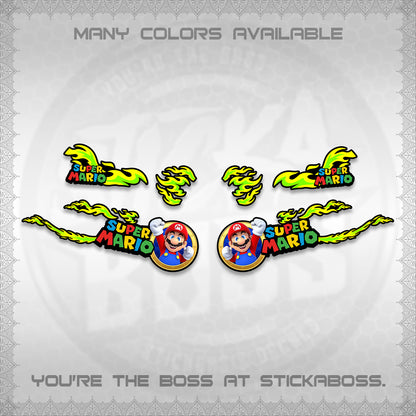 FAZZIO DECALS (FLAMES 02 SUPER-M MOTIF) STICKER KITS BY STICKABOSS