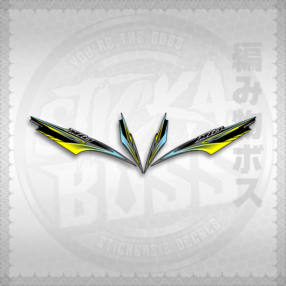 STICKER DECALS for MIO SPORTY / SMILE INDO (MSPMOA4) By STICKABOSS (SOFIE LAMINATED WATERPROOF)