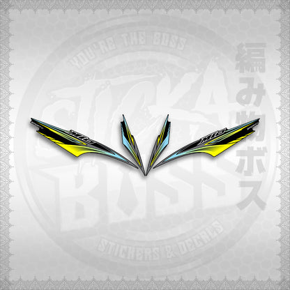 STICKER DECALS for MIO SPORTY / SMILE INDO (MSPMOA4) By STICKABOSS (SOFIE LAMINATED WATERPROOF)