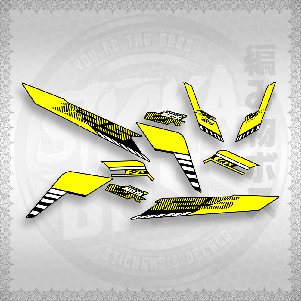 STICKER DECALS for CLICK 125 V3 (CV3VRSTDE) By STICKABOSS (SOFIE LAMINATED WATERPROOF)