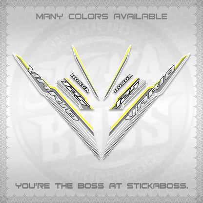 CLICK 125 V3 INDO FOR WHITE DECALS (2024 SV 07-A2 STYLE) STICKER KITS By STICKABOSS