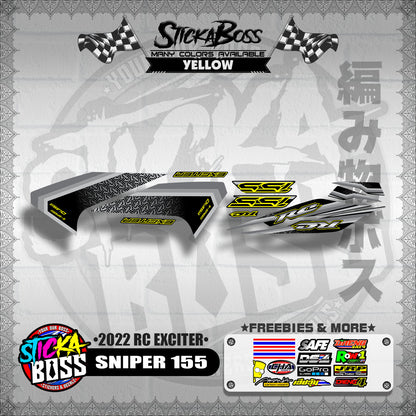 SNIPER 155 DECALS ( 2022 RC EXCITER )【WITH FREEBIES】