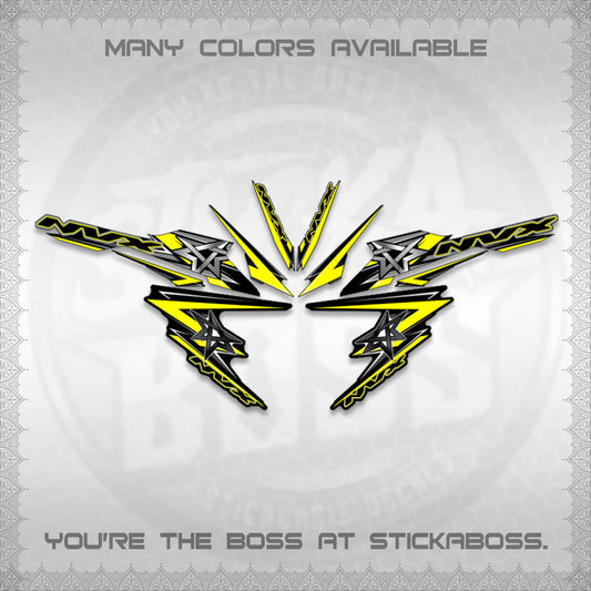 AEROX V3 INDO DECALS (ALPHA TURBO 0002)STICKER DECALS By STICKABOSS