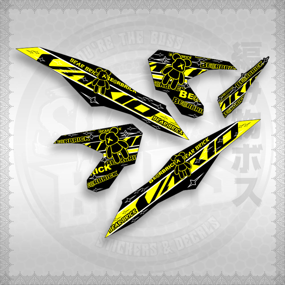 CLICK V3 INDO CONCEPT ( VARIO BEAR BRICK ) STICKER DECALS By STICKABOSS
