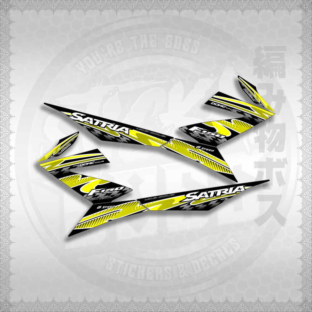 STICKER DECALS for RAIDER 150 FI (RFISATHMATH02) By STICKABOSS (SOFIE LAMINATED WATERPROOF)