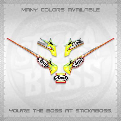 GIORNO 125 THAI DECALS (2026 ARAI S001) STICKER DECALS BY STICKABOSS