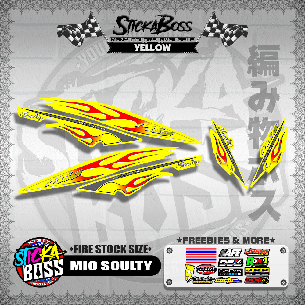 MIO SOULTY DECALS ( FIRE STOCK SIZE )【WITH FREEBIES】