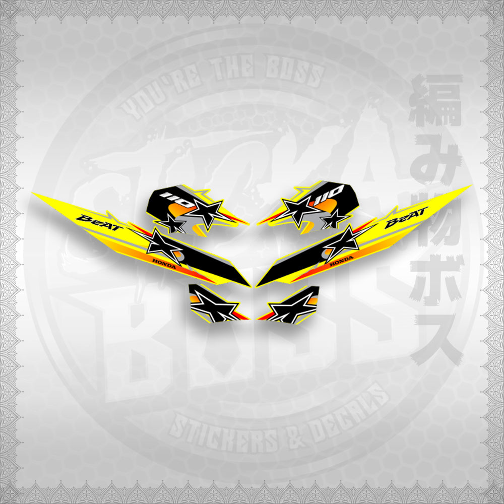 BEAT Fi V2 INDO CONCEPT ( TERBARU MOTIF ) STICKER DECALS By STICKABOSS