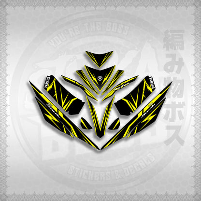 STICKER DECALS for MIO 4 (MIRGADE) By STICKABOSS (SOFIE LAMINATED WATERPROOF)