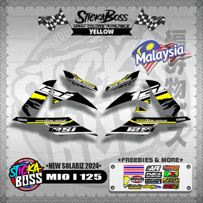MIO I 125 MALAYSIAN DECALS ( NEW SOLARIZ 2024 )【WITH FREEBIES】