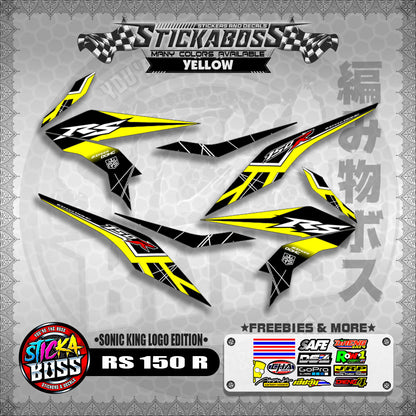 RS 150 R STICKER DECALS ( SONIC KING LOGO EDITION )【WITH FREEBIES】