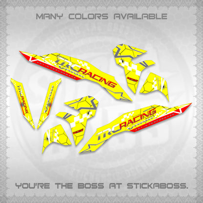 CLICK V3 DECALS (2026 TRC RACING DESIGN)STICKER DECALS By STICKABOSS
