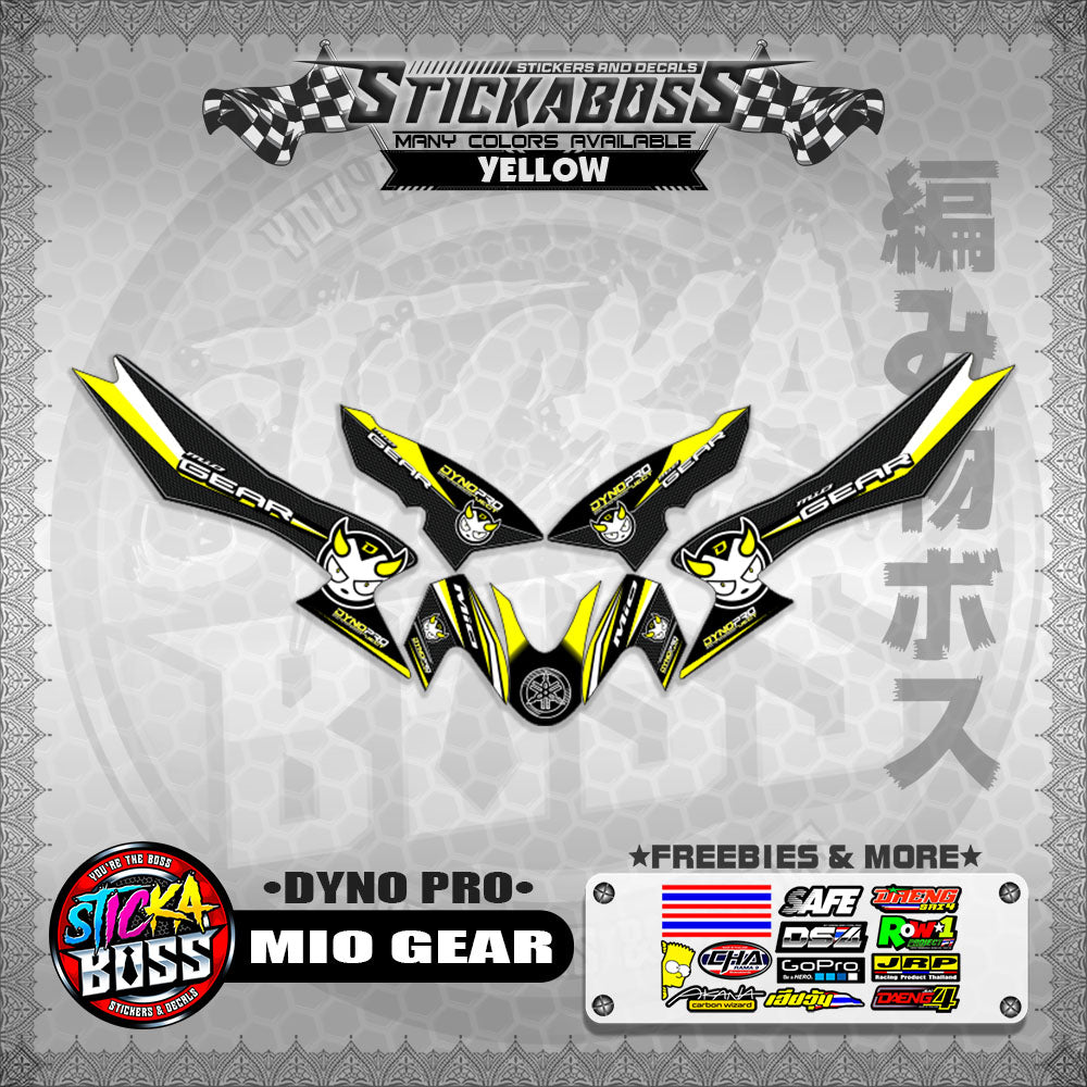MIO GEAR STICKER DECALS ( DYNO PRO)【WITH FREEBIES】