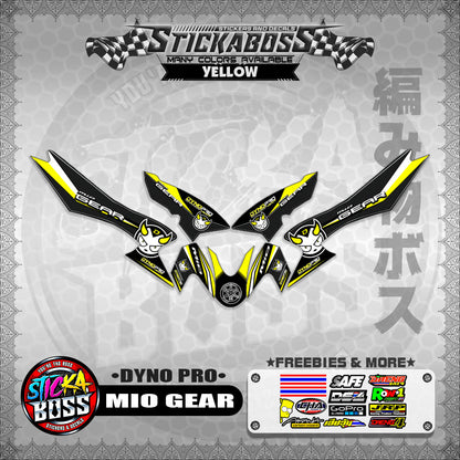 MIO GEAR STICKER DECALS ( DYNO PRO)【WITH FREEBIES】
