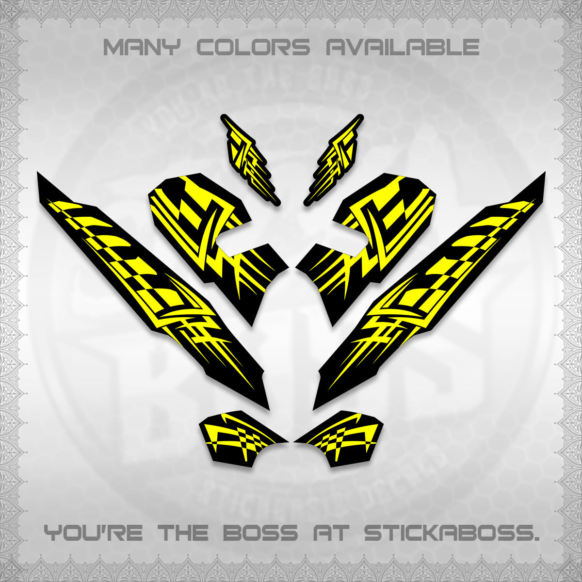 CLICK 125 V3 VARIO INDO-MALAY DECALS (2026 TRIBAL LINES DESIGN) STICKER DECALS By STICKABOSS